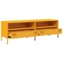 Mueble para TV acero laminado en frío amarillo 135x39x43,5 cm by , TV Furniture - Ref: Foro24-851337, Price: 133,46 €, Discou...