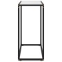 White tempered glass console table 60x35x75 cm by vidaXL, Side tables - Ref: Foro24-322805, Price: 55,93 €, Discount: %
