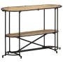 Mesa consola madera maciza de mango rugosa 110x42x76 cm de , Mesas auxiliares - Ref: Foro24-4013500, Precio: 98,06 €, Descuen...