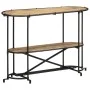 Mesa consola madera maciza de mango rugosa 110x42x76 cm by , Side tables - Ref: Foro24-4013500, Price: 115,81 €, Discount: %