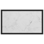 White tempered glass console table 60x35x75 cm by vidaXL, Side tables - Ref: Foro24-322805, Price: 55,93 €, Discount: %