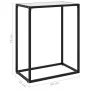 Weißer Konsolentisch aus gehärtetem Glas, 60 x 35 x 75 cm von vidaXL, Seitentische - Ref: Foro24-322805, Preis: 54,91 €, Raba...