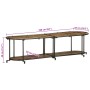 Mueble de TV madera maciza reciclada 160x42x40 cm de , Almacenamiento para CD y DVD - Ref: Foro24-4013493, Precio: 99,92 €, D...