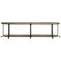 Mueble de TV madera maciza de mango rugosa 160x42x40 cm de , Almacenamiento para CD y DVD - Ref: Foro24-4013491, Precio: 98,4...