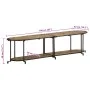 Mueble de TV madera maciza de mango rugosa 160x42x40 cm von , CD- und DVD-Speicher - Ref: Foro24-4013491, Preis: 114,83 €, Ra...