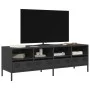 Mueble para TV acero laminado en frío negro 135x39x43,5 cm by , TV Furniture - Ref: Foro24-851328, Price: 110,72 €, Discount: %