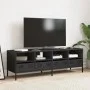Mueble para TV acero laminado en frío negro 135x39x43,5 cm by , TV Furniture - Ref: Foro24-851328, Price: 110,72 €, Discount: %