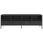 Mueble para TV acero laminado en frío negro 135x39x43,5 cm by , TV Furniture - Ref: Foro24-851328, Price: 110,72 €, Discount: %