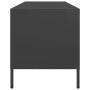 Mueble para TV acero laminado en frío negro 135x39x43,5 cm by , TV Furniture - Ref: Foro24-851328, Price: 110,72 €, Discount: %