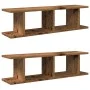 Estantes pared 2 uds madera ingeniería envejecida 75x18x20 cm von , Regale und Regale - Ref: Foro24-856598, Preis: 34,33 €, R...