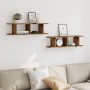 Estantes pared 2 uds madera ingeniería envejecida 75x18x20 cm von , Regale und Regale - Ref: Foro24-856598, Preis: 32,67 €, R...