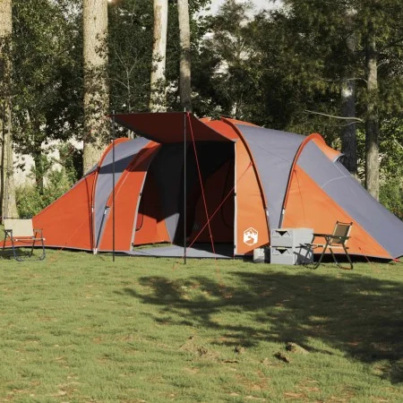 Tienda familiar con cúpula impermeable 6 personas gris naranja by , tents - Ref: Foro24-4009388, Price: 254,44 €, Discount: %
