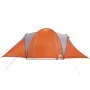 Tienda familiar con cúpula impermeable 6 personas gris naranja by , tents - Ref: Foro24-4009388, Price: 254,44 €, Discount: %
