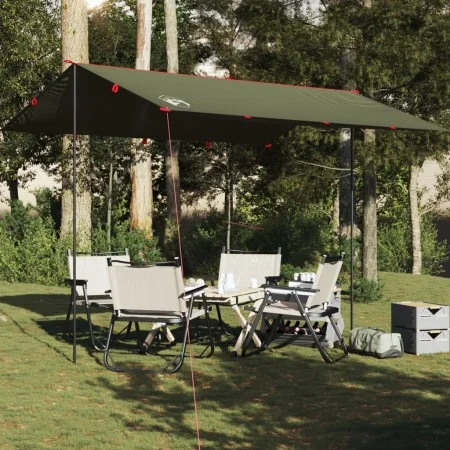 Lona de camping impermeable verde oliva 366x306 cm von , Zelte - Ref: Foro24-4009594, Preis: 33,67 €, Rabatt: %