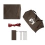 Lona de camping impermeable marrón 462x306x211 cm by , tents - Ref: Foro24-4009610, Price: 56,91 €, Discount: %