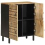 Aparador de madera maciza de mango rugosa 60x33,5x75 cm by , CD and DVD storage - Ref: Foro24-4018654, Price: 123,54 €, Disco...