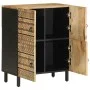 Aparador de madera maciza de mango rugosa 60x33,5x75 cm by , CD and DVD storage - Ref: Foro24-4018654, Price: 121,57 €, Disco...