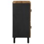 Aparador de madera maciza de mango rugosa 60x33,5x75 cm by , CD and DVD storage - Ref: Foro24-4018654, Price: 123,54 €, Disco...