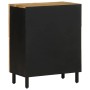 Aparador de madera maciza de mango rugosa 60x33,5x75 cm by , CD and DVD storage - Ref: Foro24-4018654, Price: 123,54 €, Disco...