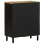 Aparador de madera maciza de mango rugosa 60x33,5x75 cm by , CD and DVD storage - Ref: Foro24-4018654, Price: 121,57 €, Disco...
