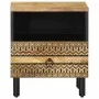 Mesitas de noche 2 uds madera mango rugosa negro 40x33x46 cm de , Mesitas de noche - Ref: Foro24-4018635, Precio: 117,20 €, D...