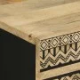 Mesita de noche madera maciza de mango rugosa negro 50x33x62 cm de , Mesitas de noche - Ref: Foro24-4018637, Precio: 127,98 €...