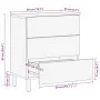 Mesita de noche madera maciza de mango rugosa negro 50x33x62 cm de , Mesitas de noche - Ref: Foro24-4018637, Precio: 127,98 €...