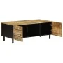 Mesa de centro madera maciza de mango rugosa negro 100x54x40 cm de , Mesas de centro - Ref: Foro24-4018640, Precio: 98,74 €, ...