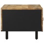 Mesa de centro madera maciza de mango rugosa negro 100x54x40 cm de , Mesas de centro - Ref: Foro24-4018640, Precio: 121,51 €