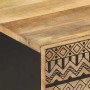 Mesa de centro madera maciza de mango rugosa negro 100x54x40 cm de , Mesas de centro - Ref: Foro24-4018640, Precio: 121,51 €