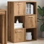 Estantería de madera de ingeniería roble artisan 60,5x30x90 cm de , Librerías y estanterías - Ref: Foro24-855971, Precio: 100...