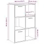 Estantería de madera de ingeniería roble artisan 60,5x30x90 cm de , Librerías y estanterías - Ref: Foro24-855971, Precio: 100...