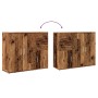 Aparador de madera de ingeniería envejecida 91x29,5x75 cm by , Sideboards - Ref: Foro24-855906, Price: 94,80 €, Discount: %