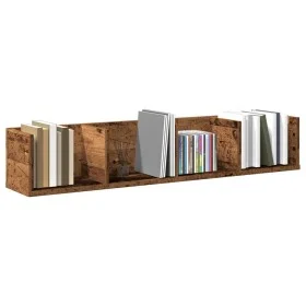 Estante pared para CD madera ingeniería envejecida 100x18x18 cm by , Shelves and shelves - Ref: Foro24-855950, Price: 34,75 €...