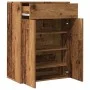 Mueble zapatero madera de ingeniería envejecida 60x35x84 cm by , Shoe racks and shoe organizers - Ref: Foro24-855952, Price: ...