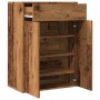 Mueble zapatero madera de ingeniería envejecida 60x35x84 cm by , Shoe racks and shoe organizers - Ref: Foro24-855952, Price: ...