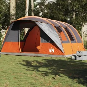 Tienda de campaña con túnel 5 personas impermeable gris naranja by , tents - Ref: Foro24-4009424, Price: 206,15 €, Discount: %