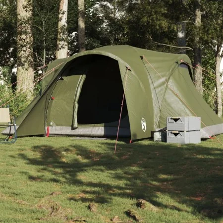 Tienda campaña familiar iglú 6 personas impermeable verde oliva by , tents - Ref: Foro24-4009464, Price: 130,89 €, Discount: %