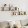 Estante pared 2uds madera ingeniería roble artisian 105x18x20cm von , Regale und Regale - Ref: Foro24-856603, Preis: 42,31 €,...