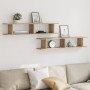 Estante pared 2uds madera ingeniería roble artisian 105x18x20cm von , Regale und Regale - Ref: Foro24-856603, Preis: 42,99 €,...