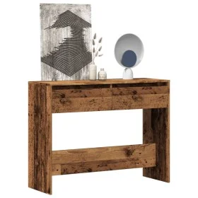 Mesa consola madera ingeniería madera envejecida 100x35x76,5 cm by , Side tables - Ref: Foro24-856784, Price: 70,37 €, Discou...