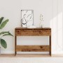 Mesa consola madera ingeniería madera envejecida 100x35x76,5 cm von , Seitentische - Ref: Foro24-856784, Preis: 71,62 €, Raba...