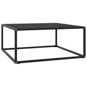 Couchtisch schwarz mit schwarzem Glas 80x80x35 cm von vidaXL, Couchtisch - Ref: Foro24-322876, Preis: 79,93 €, Rabatt: %