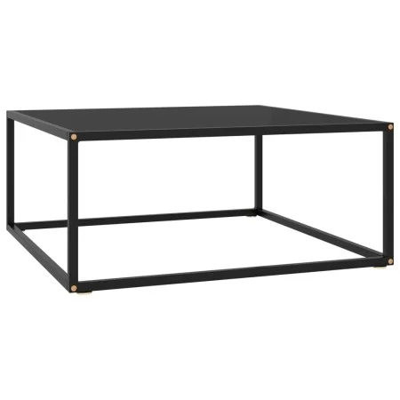 Couchtisch schwarz mit schwarzem Glas 80x80x35 cm von vidaXL, Couchtisch - Ref: Foro24-322876, Preis: 75,29 €, Rabatt: %