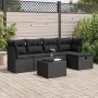 Set de sofás de jardín 6 piezas y cojines ratán sintético negro by , Garden sets - Ref: Foro24-3325271, Price: 374,68 €, Disc...