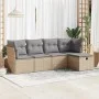 Juego de sofás jardín con cojines 5 pzas ratán sintético beige von , Gartensets - Ref: Foro24-3325265, Preis: 306,11 €, Rabat...