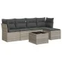 Set de sofás de jardín 6 pzas y cojines ratán sintético gris by , Garden sets - Ref: Foro24-3325278, Price: 392,20 €, Discoun...
