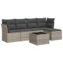 Set de sofás de jardín 6 pzas y cojines ratán sintético gris by , Garden sets - Ref: Foro24-3325278, Price: 369,07 €, Discoun...