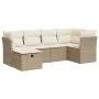 Juego de sofás jardín con cojines 6 pzas ratán sintético beige by , Garden sets - Ref: Foro24-3325284, Price: 429,32 €, Disco...
