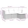 Set de sofás de jardín 4 pzas y cojines ratán sintético marrón by , Garden sets - Ref: Foro24-3325259, Price: 267,82 €, Disco...